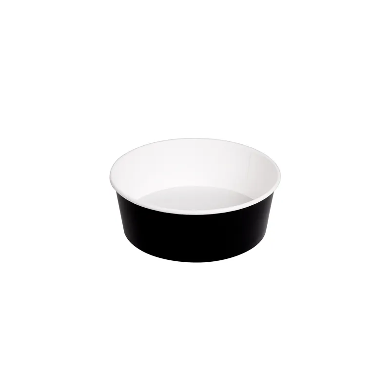 POTS SALADIERS  1300 ML 337 G/M2 + PE Ø 18,7/16x7 CM NOIR CARTON (300 UNITÉ)