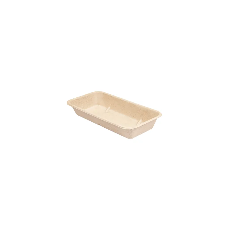 PLATEAUX BIONIC 500 ML 20,9x10,7x3,5 CM NATUREL BAGASSE (400 UNITÉ)