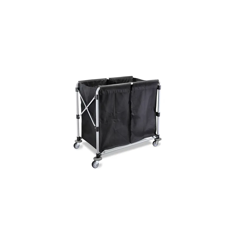 CHARIOT PLIABLE POUR BLANCHISSERIE ARROW 2 X 50 L 97x58x86 CM NOIR ACIER (1 UNITÉ)