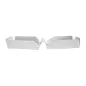 BURGER BOX ARTINOX 25,2x13x3 CM ARGENTE INOX (12 UNITÉ) BURGER BOX