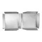 BURGER BOX ARTINOX 25,2x13x3 CM ARGENTE INOX (12 UNITÉ) BURGER BOX