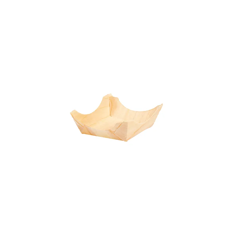 BARQUETTES EN FEUILLE DE PEUPLIER WOOD  4x4x1,5 CM NATUREL BOIS (100 UNITÉ)