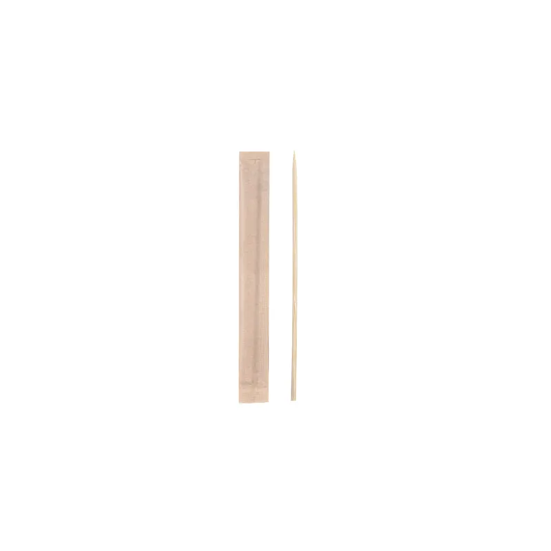 CURE-DENTS ENVELOPPÉS KRAFT   6,5 CM NATUREL BOIS (1000 UNITÉ)