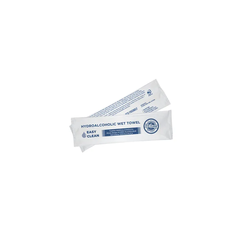 RINCE-DOIGTS HYDROALCOOLIQUES "ROLL-IT"  50 G/M2 14,5x4 CM BLANC CELLULOSE (600 UNITÉ)