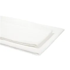 SERVIETTE EMBALLÉE À USAGE UNIQUE 80 G/M2 100x140 CM BLANC VISCOSE / PULPE (50 UNITÉ)