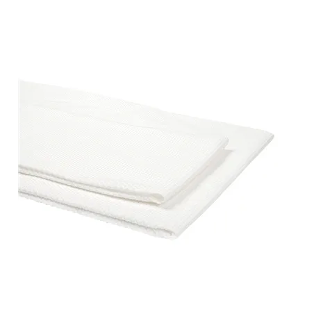 SERVIETTE EMBALLÉE À USAGE UNIQUE  80 G/M2 100x140 CM BLANC VISCOSE / PULPE (50 UNITÉ)