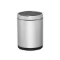 POUBELLE À DÉTECTEUR DE MOUVEMENT 50L Ø 32x70 CM ARGENTE INOX (1 UNITÉ) POUBELLE À DÉTECTEUR DE MOUVEMENT