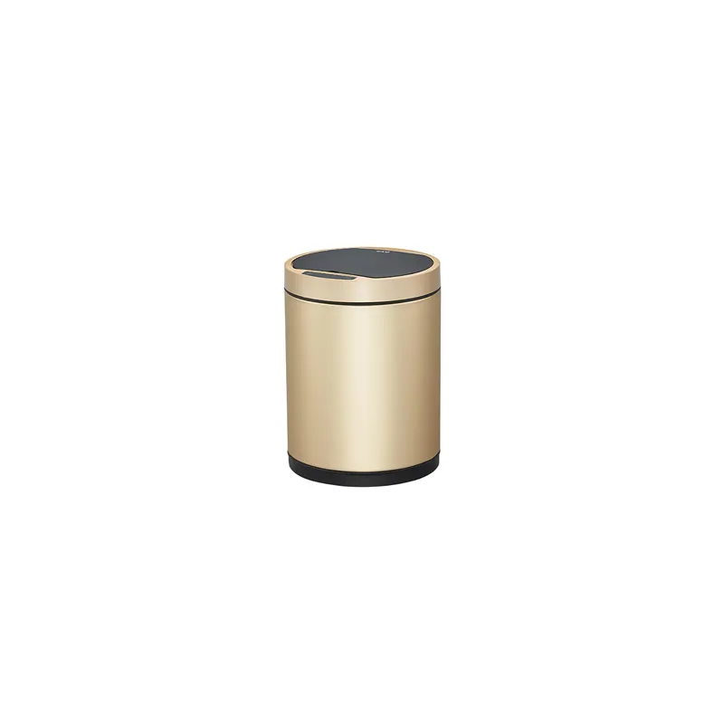 POUBELLE À DÉTECTEUR DE MOUVEMENT  50L Ø 32x70 CM DORE INOX (1 UNITÉ)