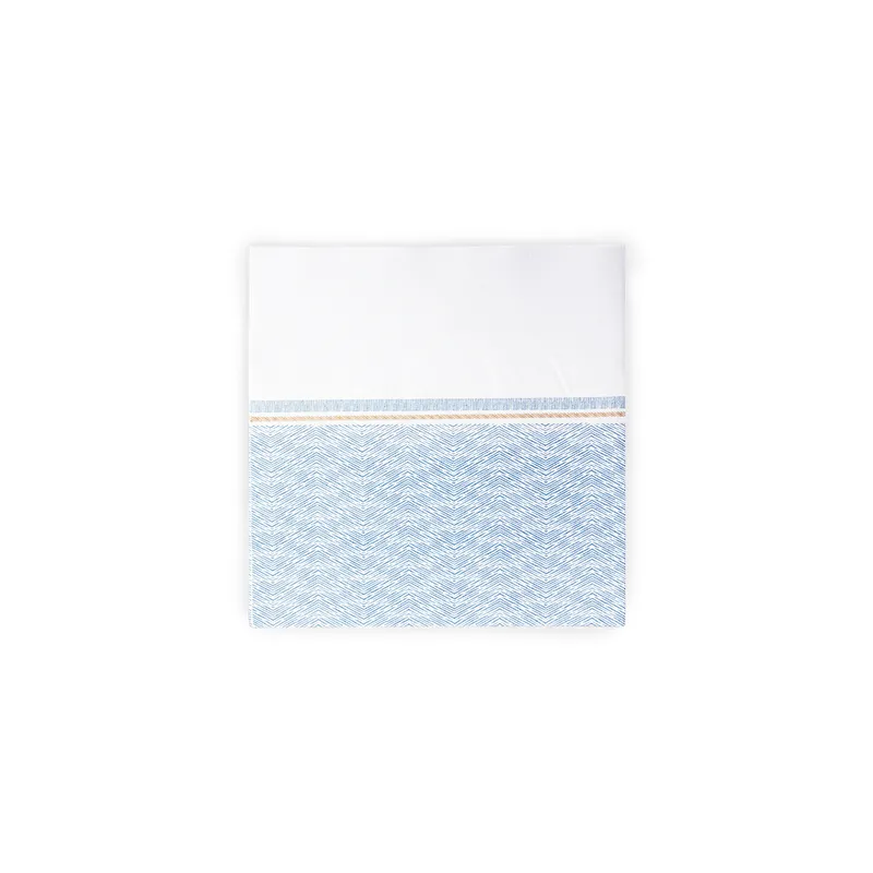 SERVIETTES LIKE LINEN 'AZUR' 70 G/M2 40x40 CM BLANC/BLEU SPUNLACE (600 UNITÉ)