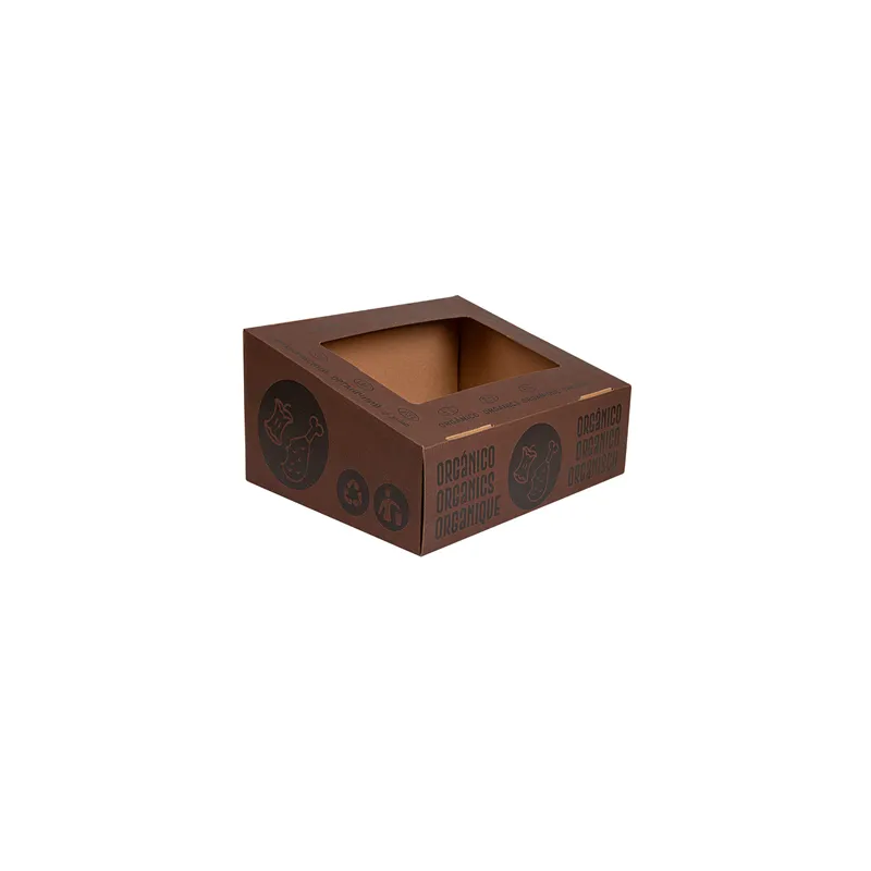 COUVERCLE ORGANIQUE   38,4x31,1x12 CM MARRON CARTON (10 UNITÉ)