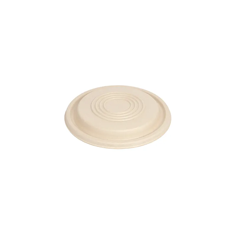 COUVERCLES POUR CODES 251.57/58/59 BIONIC  Ø 21,4x1 CM NATUREL BAGASSE (400 UNITÉ)