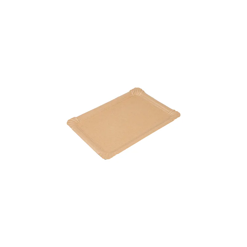 PLATEAUX PÂTISSERIE - MOYENS  400 G/M2 30x21 CM NATUREL KRAFT (125 UNITÉ)