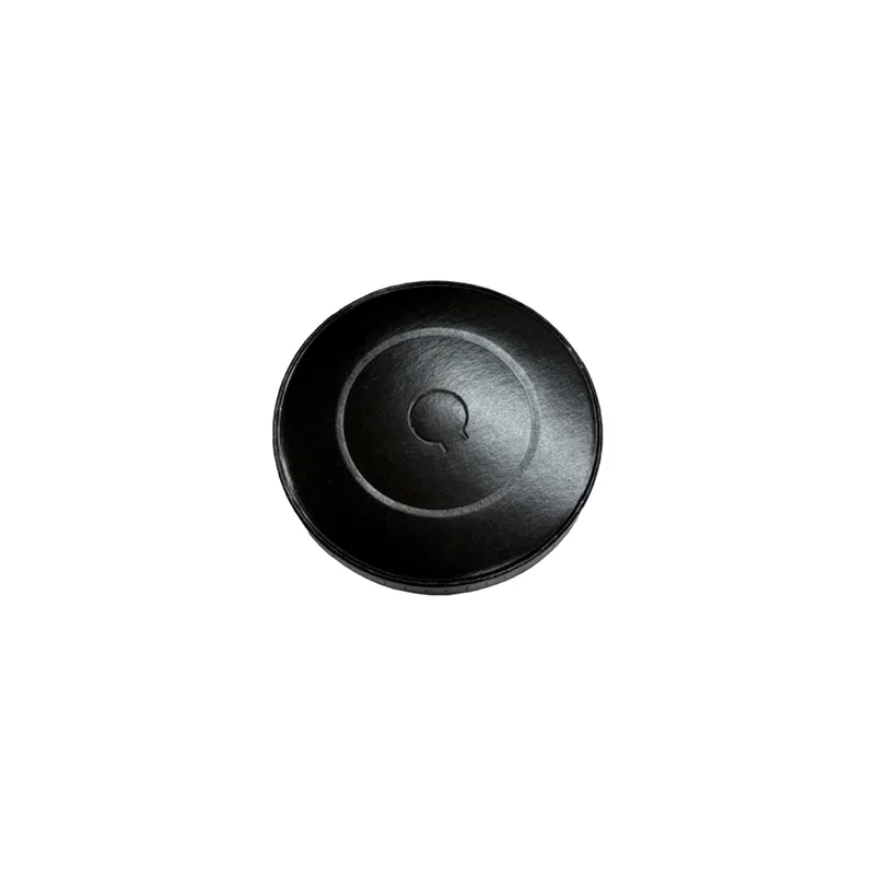 COUVERCLES POUR GOBELETS  280 G/M2 + PE Ø 8 CM NOIR CARTON (1000 UNITÉ)