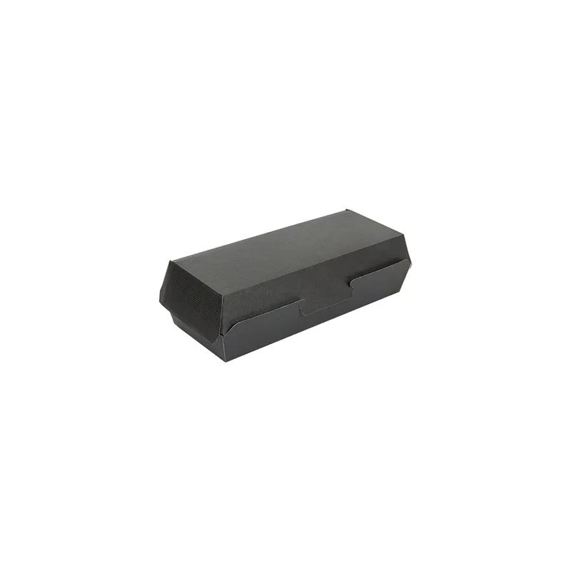 BOÎTES "PANINI" THEPACK  26,5x12,2x7 CM NOIR CARTON NANO-MICRO (300 UNITÉ)