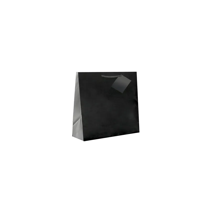SACS BOUTIQUE ANSES CORDON 150 G/M2 12+7x16 CM NOIR CELLULOSE (100 UNITÉ) SACS BOUTIQUE ANSES CORDON 150 G/M2 12+7x16 CM NOIR CELLULOSE (100 UNITÉ)