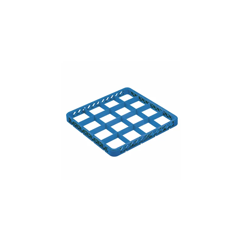 SUPPLÉMENT CASIER DE 16 COMPARTIMENTS   50x50x4,5 CM BLEU PP (1 UNITÉ)