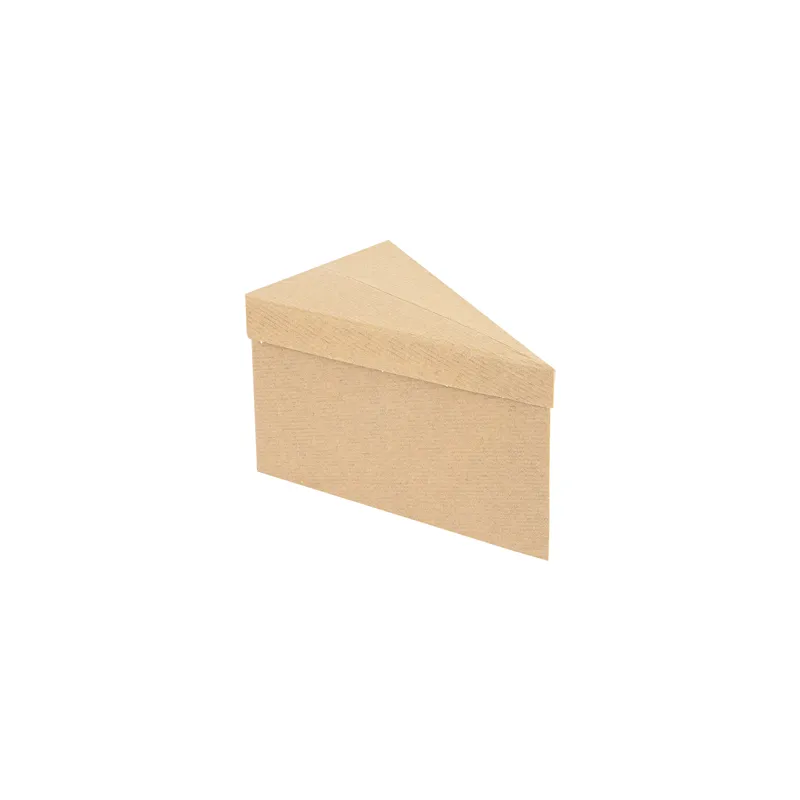 BOÎTES À PART DE GÂTEAU THEPACK  14,4x8,5x9 CM MARRON CARTON NANO-MICRO (600 UNITÉ)