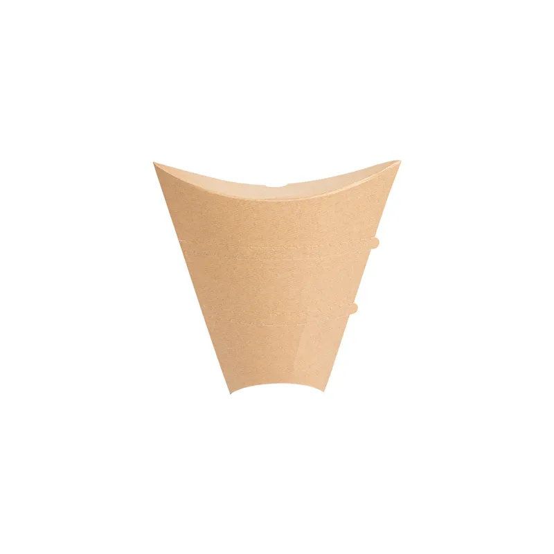 RÉCIPIENTS POUR CRÊPES THEPACK  22/9,5x4x16,8 CM MARRON CARTON NANO-MICRO (500 UNITÉ)