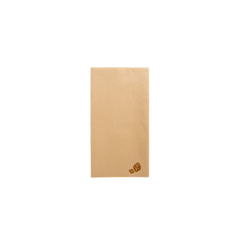 SERVIETTES P. 1/8  55 G/M2 40x40 CM NATUREL AIRLAID (750 UNITÉ)