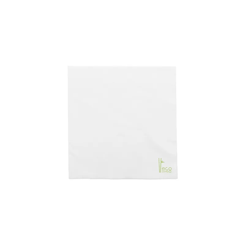 SERVIETTES P. 1/4 LIKE LINEN - ECO BAMBOO  70 G/M2 25x25 CM BLANC SPUNLACE (3600 UNITÉ)