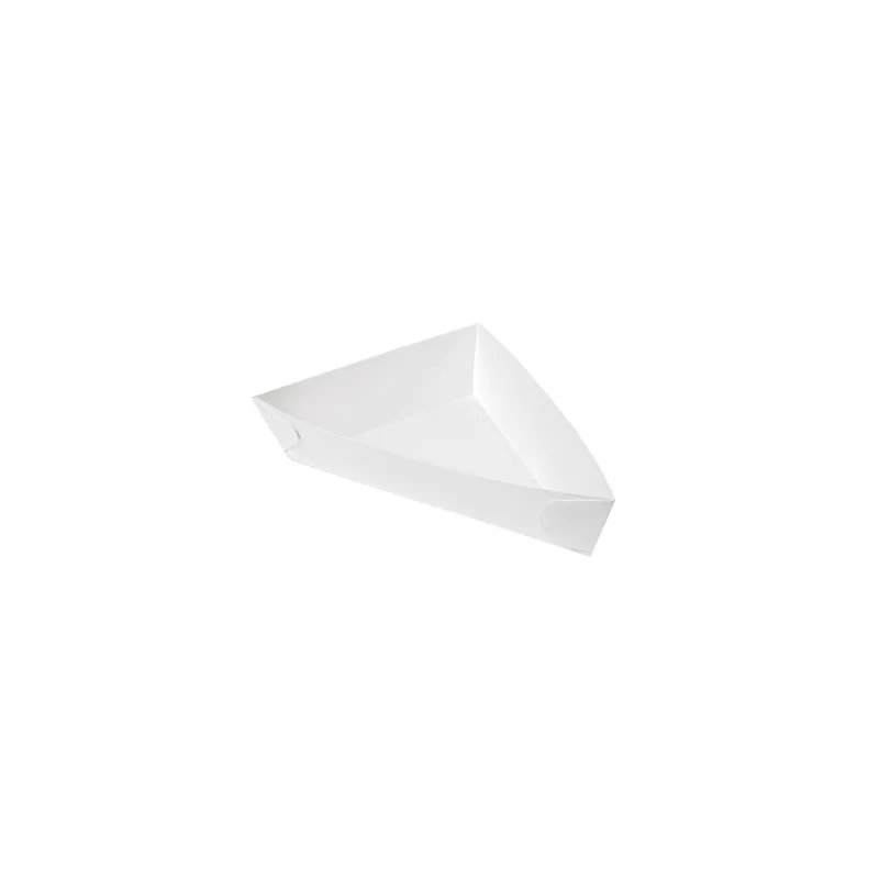BARQUETTES TRIANGULAIRES THEPACK  14,5x19x3,5 CM BLANC CARTON NANO-MICRO (900 UNITÉ)