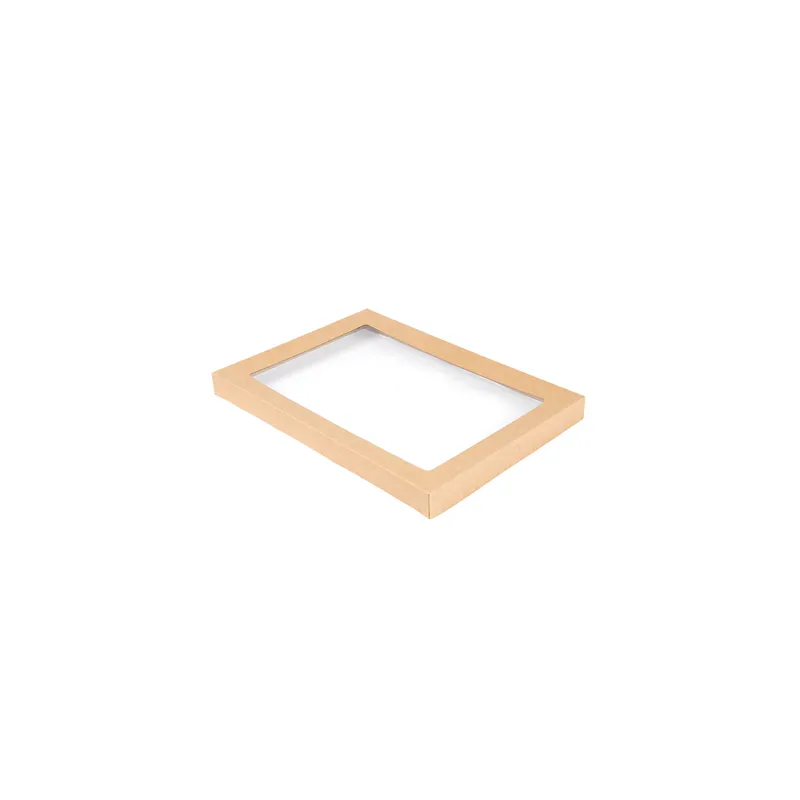 COUVERCLES POUR BOÎTES 253.13  300 G/M2 + PET 26,2x15,5x3 CM NATUREL KRAFT (100 UNITÉ)