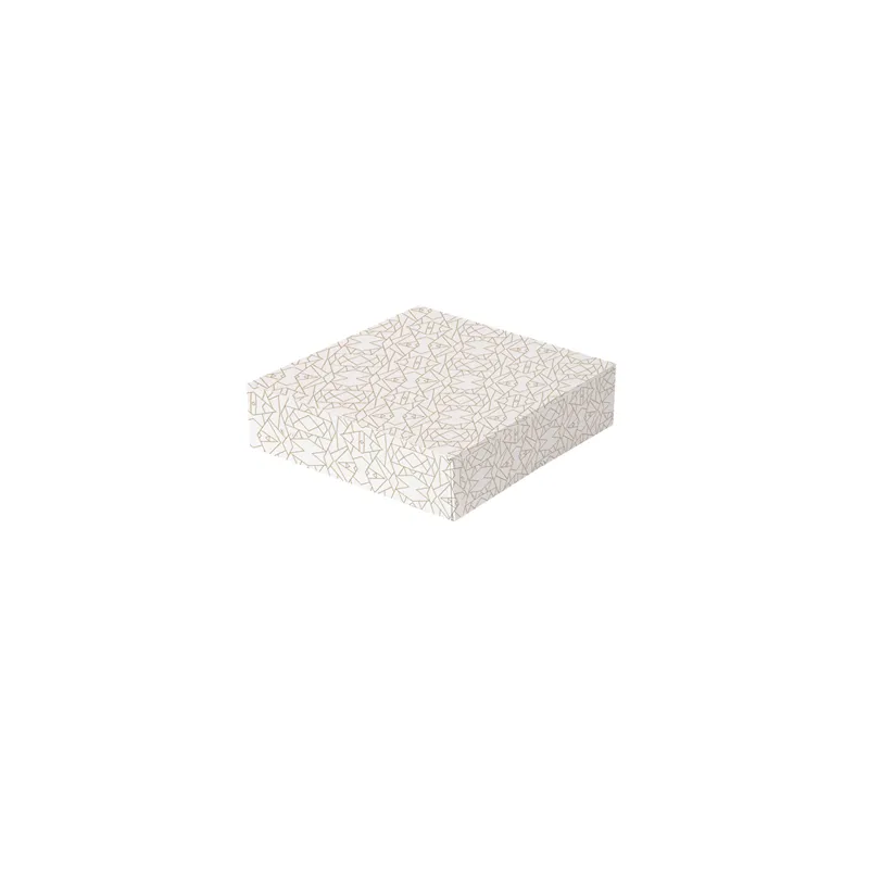 BOÎTES PATISSERIES SANS FENÊTRE THEPACK 'DECO' 23x23x7,5 CM BLANC CARTON NANO-MICRO (50 UNITÉ) BOÎTES PATISSERIES SANS FENÊTRE THEPACK 'DECO' 23x23x7,5 CM BLANC CARTON NANO-MICRO (50 UNITÉ)