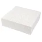 BOÎTES PATISSERIES SANS FENÊTRE THEPACK 'DECO' 32x32x10 CM BLANC CARTON NANO-MICRO (50 UNITÉ) BOÎTES PATISSERIES SANS FENÊTRE