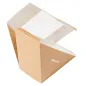 BOÎTES SANDWICH DOBLE AVEC FENÊTRE THEPACK 12,4x12,4x7,5 CM NATUREL CARTON NANO-MICRO + OPP (500 UNITÉ) BOÎTES SANDWICH DOBLE AVEC FENÊTRE