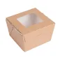 BOÎTES AVEC FENÊTRE THEPACK 300 ML 8x7,5x5,5 CM NATUREL CARTON NANO-MICRO + OPP (600 UNITÉ) BOÎTES AVEC FENÊTRE