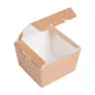 BOÎTES AVEC FENÊTRE THEPACK 300 ML 8x7,5x5,5 CM NATUREL CARTON NANO-MICRO + OPP (600 UNITÉ) BOÎTES AVEC FENÊTRE