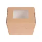 BOÎTES AVEC FENÊTRE THEPACK 300 ML 8x7,5x5,5 CM NATUREL CARTON NANO-MICRO + OPP (600 UNITÉ) BOÎTES AVEC FENÊTRE
