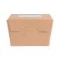 BOÎTES AVEC FENÊTRE THEPACK 300 ML 8x7,5x5,5 CM NATUREL CARTON NANO-MICRO + OPP (600 UNITÉ) BOÎTES AVEC FENÊTRE