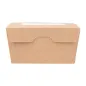 BOÎTES AVEC FENÊTRE THEPACK 780 ML 11,2x9x6,4 CM NATUREL CARTON NANO-MICRO + OPP (300 UNITÉ) BOÎTES AVEC FENÊTRE