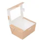 BOÎTES AVEC FENÊTRE THEPACK 780 ML 11,2x9x6,4 CM NATUREL CARTON NANO-MICRO + OPP (300 UNITÉ) BOÎTES AVEC FENÊTRE