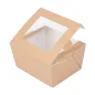 BOÎTES AVEC FENÊTRE THEPACK 780 ML 11,2x9x6,4 CM NATUREL CARTON NANO-MICRO + OPP (300 UNITÉ) BOÎTES AVEC FENÊTRE