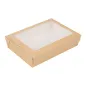BOÎTES AVEC FENÊTRE THEPACK 1470 ML 19,8x14x4,8 CM NATUREL CARTON NANO-MICRO + OPP (200 UNITÉ) BOÎTES AVEC FENÊTRE