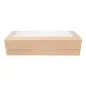BOÎTES AVEC FENÊTRE THEPACK 1470 ML 19,8x14x4,8 CM NATUREL CARTON NANO-MICRO + OPP (200 UNITÉ) BOÎTES AVEC FENÊTRE