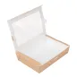 BOÎTES AVEC FENÊTRE THEPACK 1470 ML 19,8x14x4,8 CM NATUREL CARTON NANO-MICRO + OPP (200 UNITÉ) BOÎTES AVEC FENÊTRE