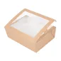 BOÎTES AVEC FENÊTRE THEPACK 1980 ML 19,8x14x6,4 CM NATUREL CARTON NANO-MICRO + OPP (150 UNITÉ) BOÎTES AVEC FENÊTRE