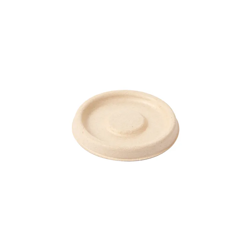 COUVERCLE POUR CODE 150.17 BIONIC  Ø 6,2x0,8 CM NATUREL BAGASSE (1000 UNITÉ)