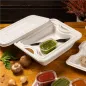 COUVERCLE POUR CODE 253.80 BIONIC 23,5x18,9x1,2 CM BLANC BAGASSE (400 UNITÉ) COUVERCLE POUR CODE 253.80