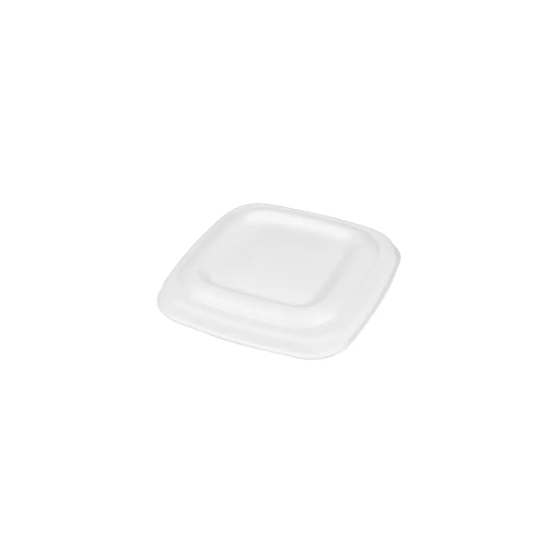 COUVERCLES POUR CODES 253.86/88/90 BIONIC  8x8x0,8 CM BLANC BAGASSE (600 UNITÉ)