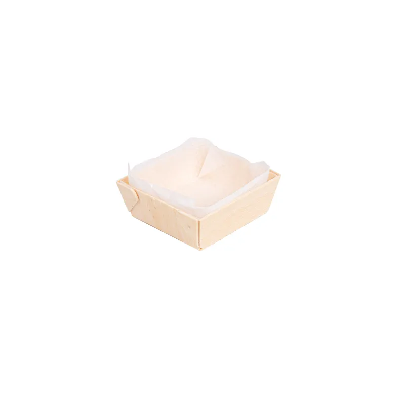 300 U. CORNETS + MOULES EN SILICONE WOOD 45 ml 7x7x2 CM NATUREL BOIS (300 UNITÉ)