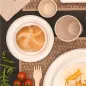 ASSIETTES BIONIC Ø9,5x1,5 CM BLANC BAGASSE (1000 UNITÉ) ASSIETTES