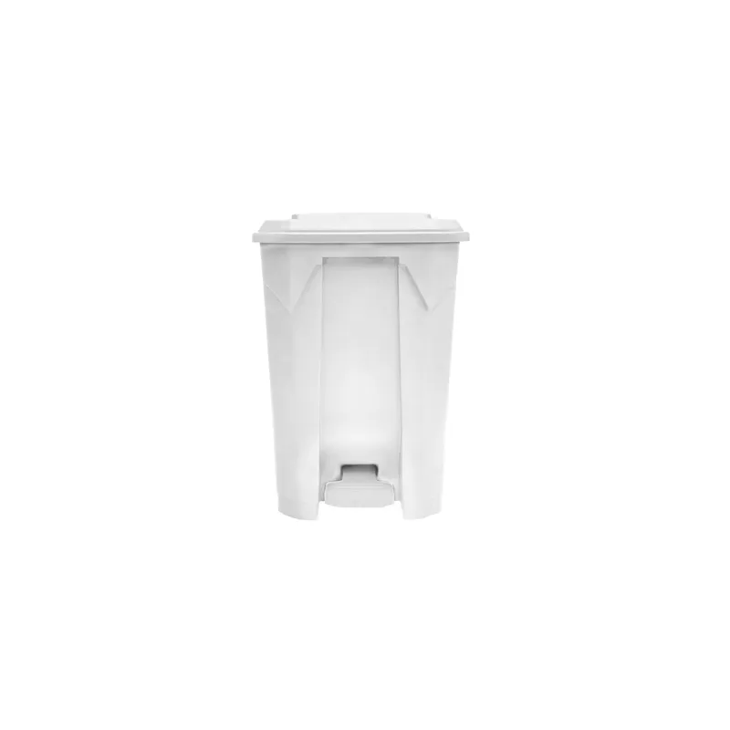 CONTENEUR AVEC COUVERCLE  80 L 49x43x71 CM BLANC PP (1 UNITÉ)