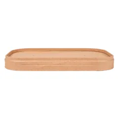 COUVERCLES POUR RÉCIPIENTS 254.33/34/35 320 + 30 PE G/M2 17,3x12,3x2 CM NATUREL KRAFT (300 UNITÉ)