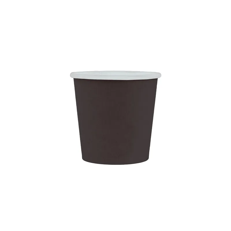 PETITS POTS  105 ML (3,5 oz) 210 + 18 PE G/M2 Ø6/4,5x5,8 CM NOIR CARTON (1000 UNITÉ)