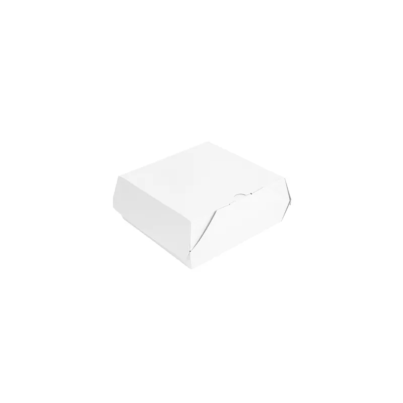 BOÎTES "LUNCH BOX" THEPACK 'PAPERLOCK'  21x20,5x8 CM BLANC CARTON NANO-MICRO (300 UNITÉ)