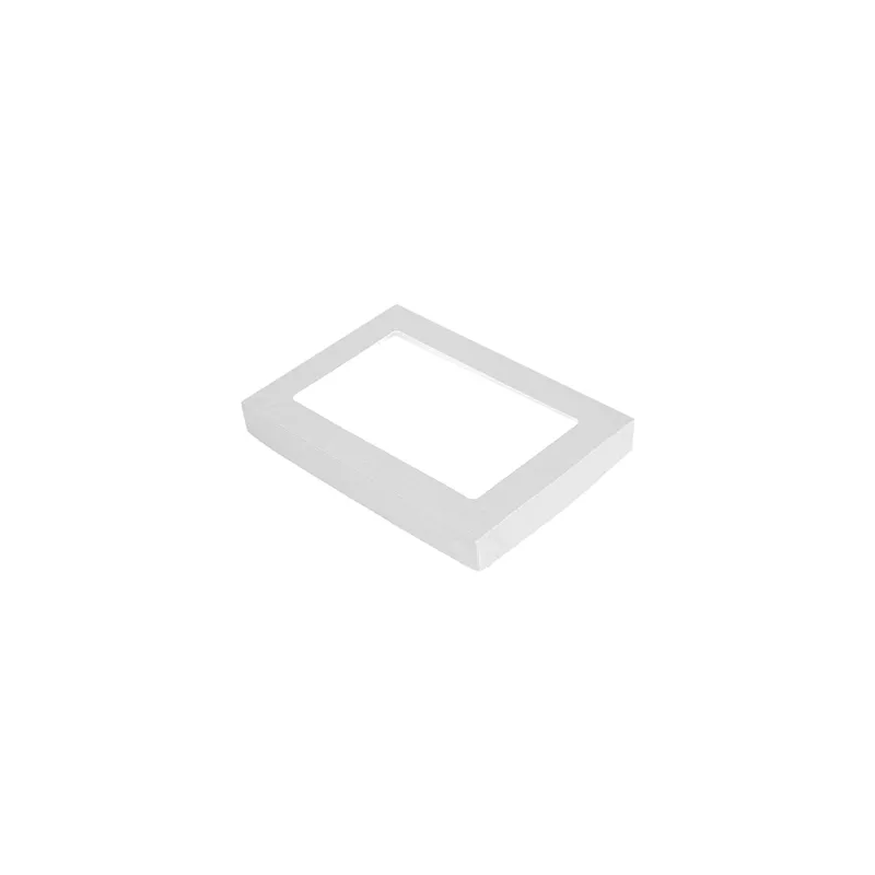 COUVERCLES AVEC FENÊTRE POUR COD. 254.71 THEPACK  22x15x2 CM BLANC CARTON NANO-MICRO + OPP (50 UNITÉ)